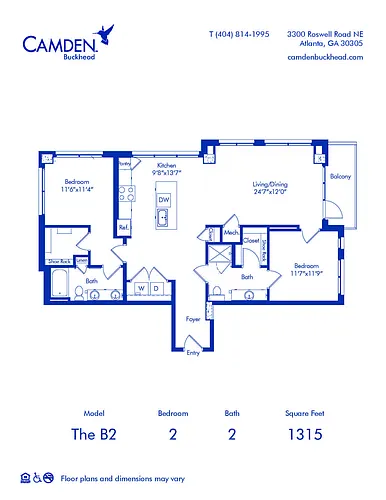 Floor plan The B2