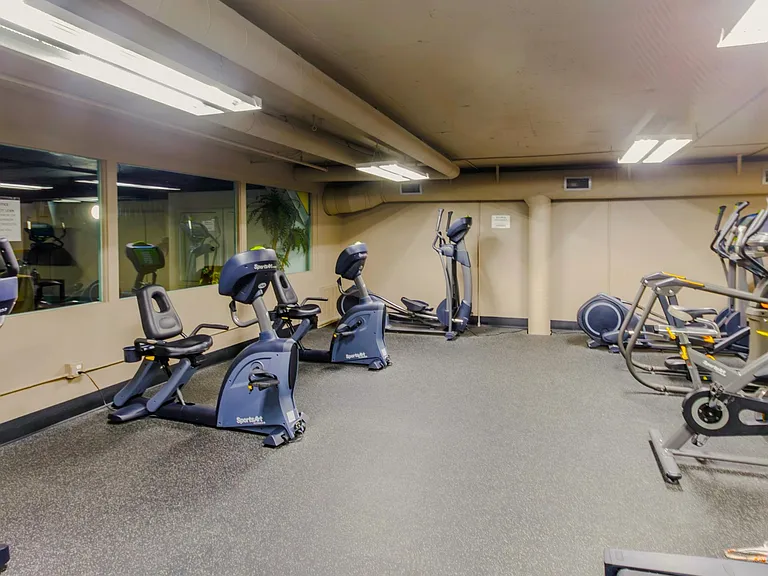 2nd floor of 2 story gym with cardio machine room