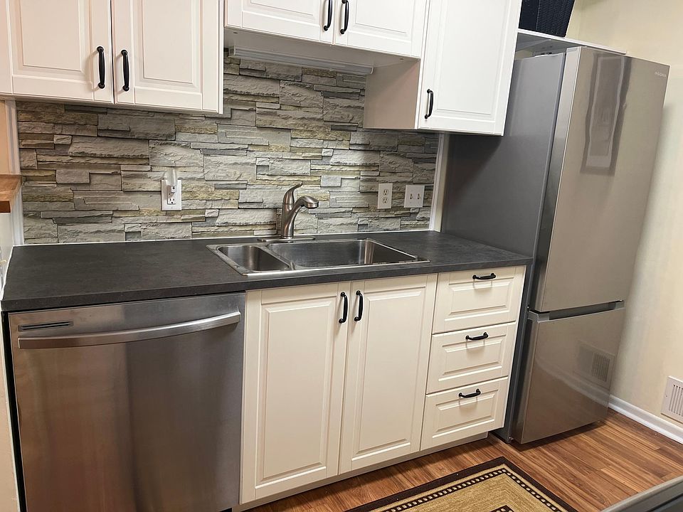 Updated kitchen with stainless steel appliances
