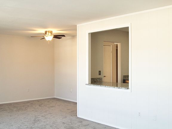 A view of the dining room from the living room