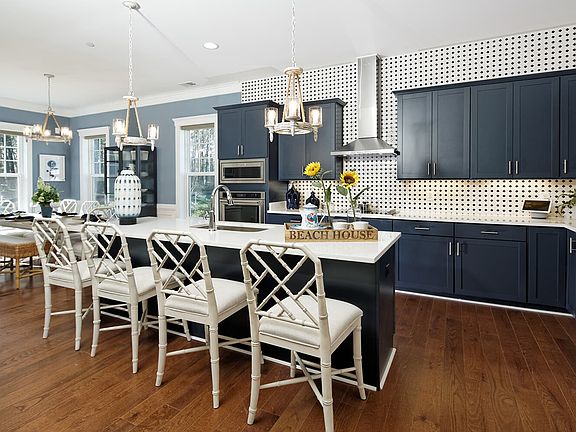 The kitchen of the Monet III at Lakeside at Trappe by Brookfield Residential