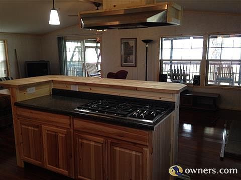 Center island with view of the lake