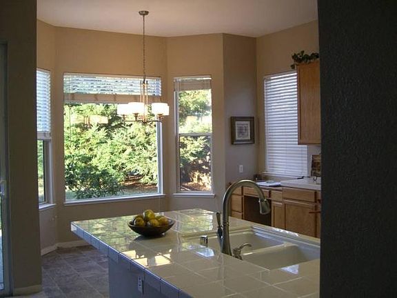 Kitchen sink and dinette area
