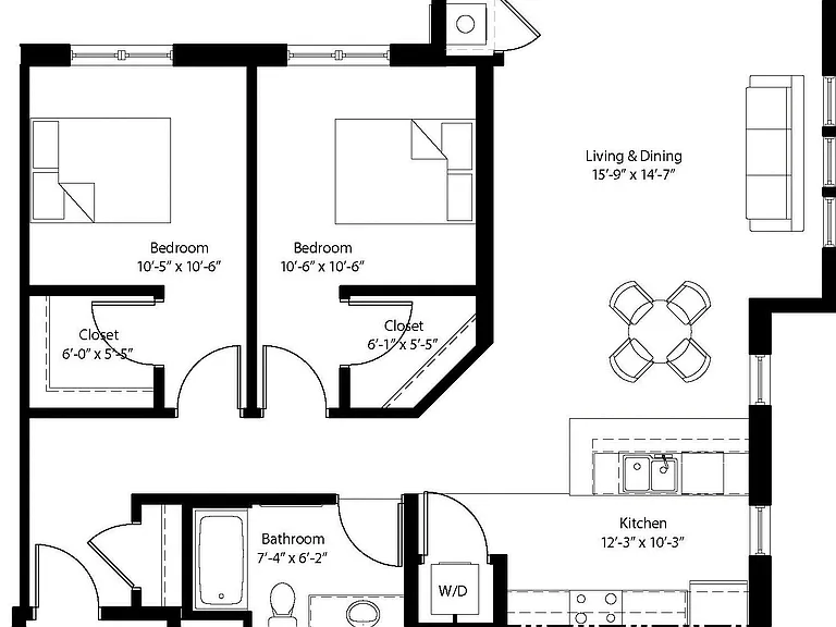 Floor plan may vary by unit.
