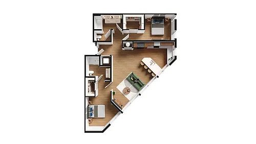 Floor plan 2BR-G