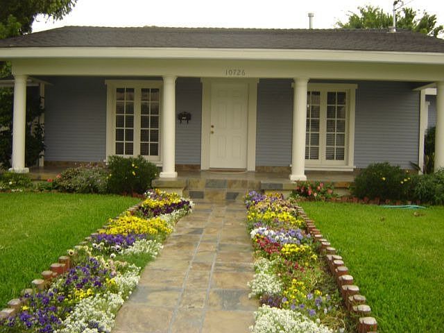 front of the house