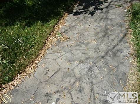 Stamped Concrete Walkway