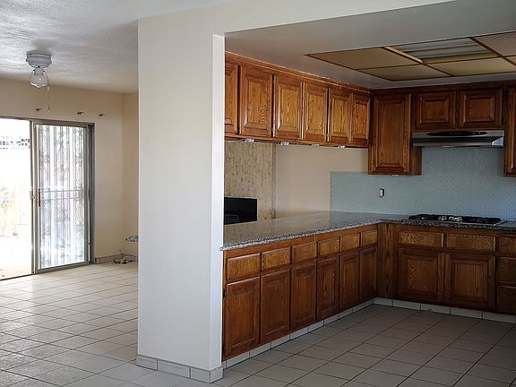 Spacious kitchen and family room