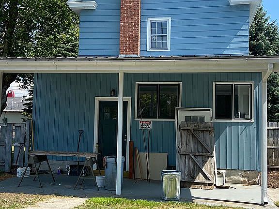 Covered porch backyard