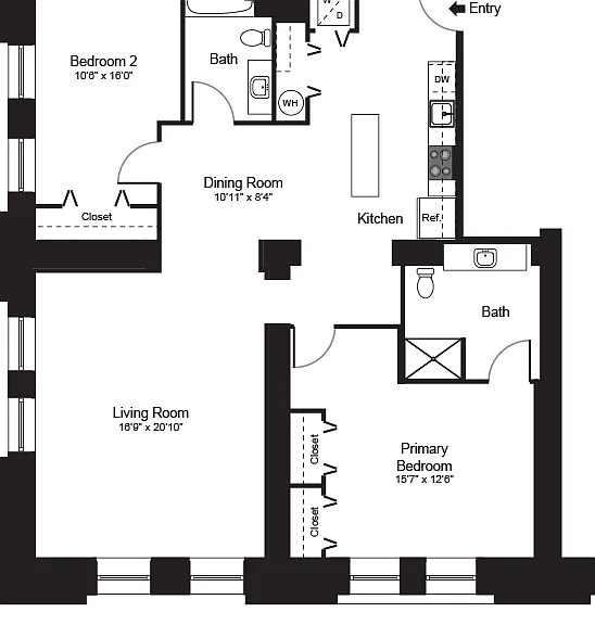 Adams 2 Bedroom 1.5 Bath Adams 2 Bedroom 1.5 Bath