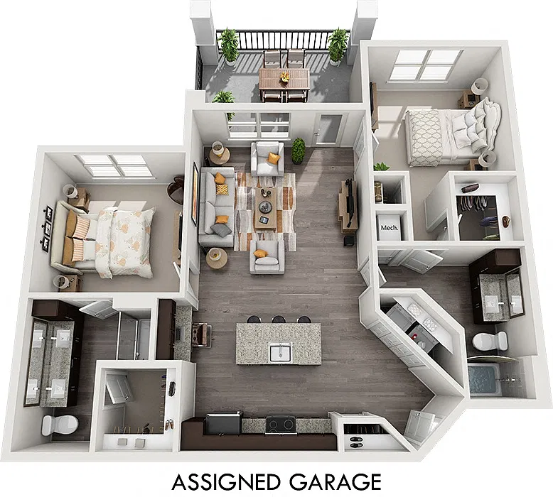 Floor plan Stillwater with Assigned Garage