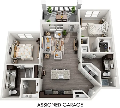 Floor plan Stillwater with Assigned Garage