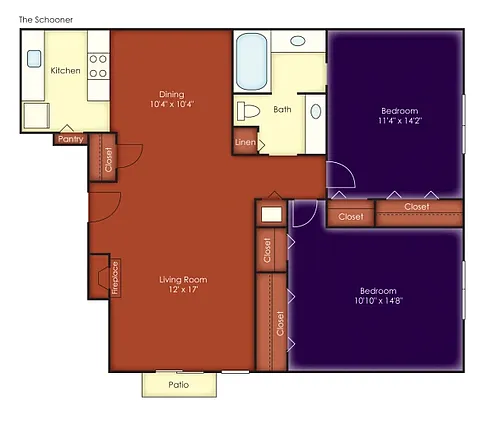 Floor plan The Schooner