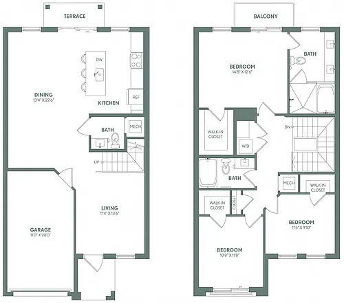 Floor plan TH-1