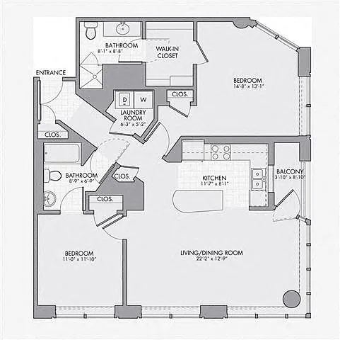 Floor plan 2F w/ Balcony