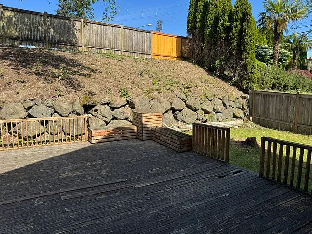 Back yard deck