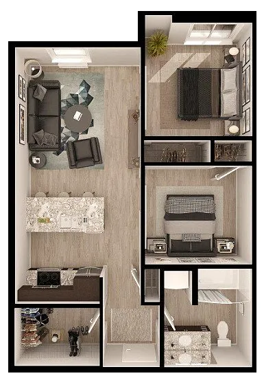 Floor plan D2a