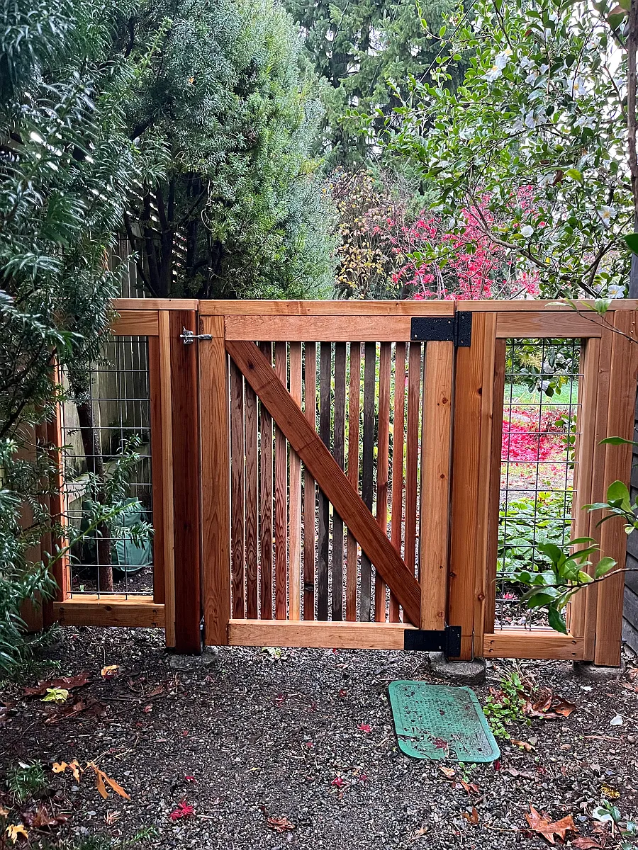 private gated back yard - NE 92nd St