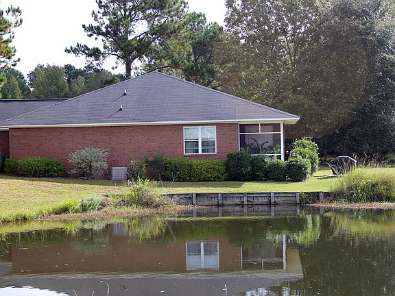 West side view across lake