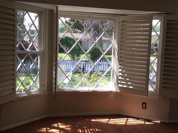 Looking into front yard from living room