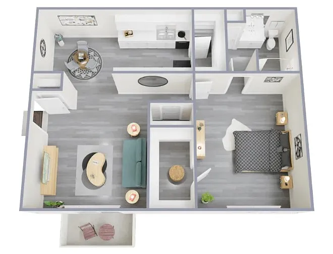 Floor plan 1 Bedroom