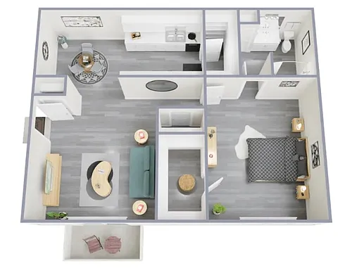 Floor plan 1 Bedroom