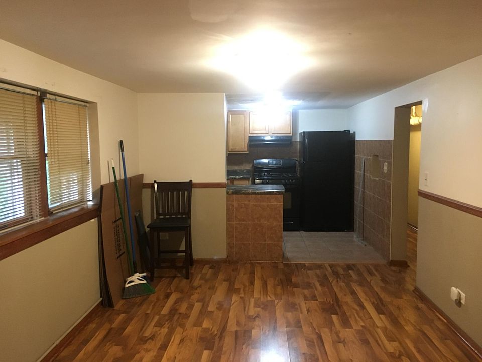 Dining room and kitchen from living room