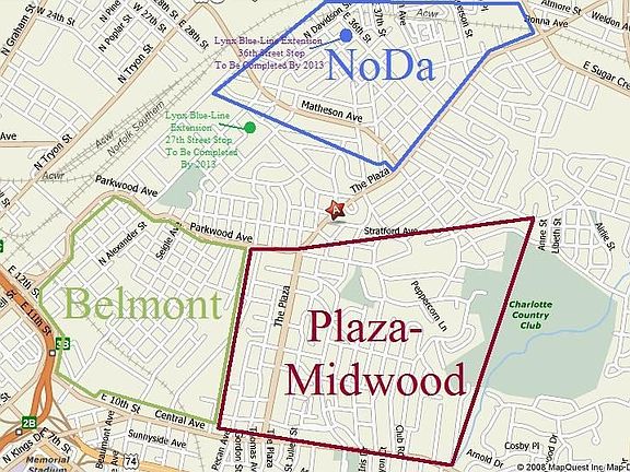 Right in between Plaza Midwood and NoDa