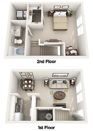 Floor plan 1 Bed 1 Bathroom - A2