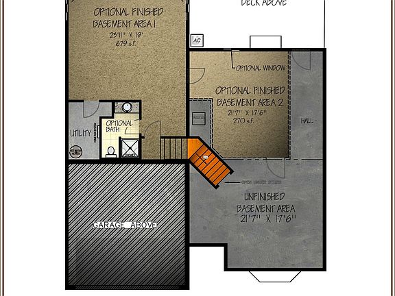 Optional finishes shown.