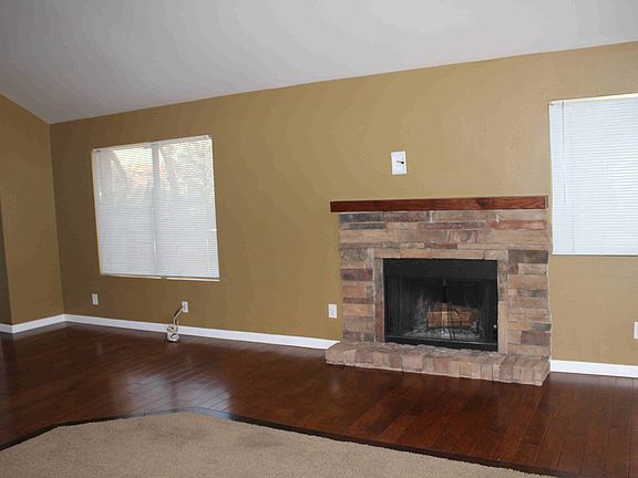 Wood burning fireplace