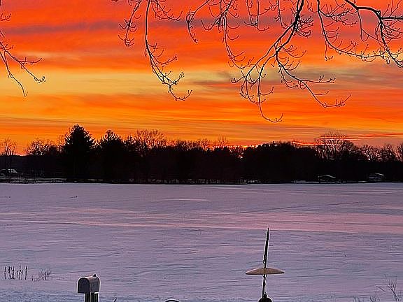 Sunset from front porch 