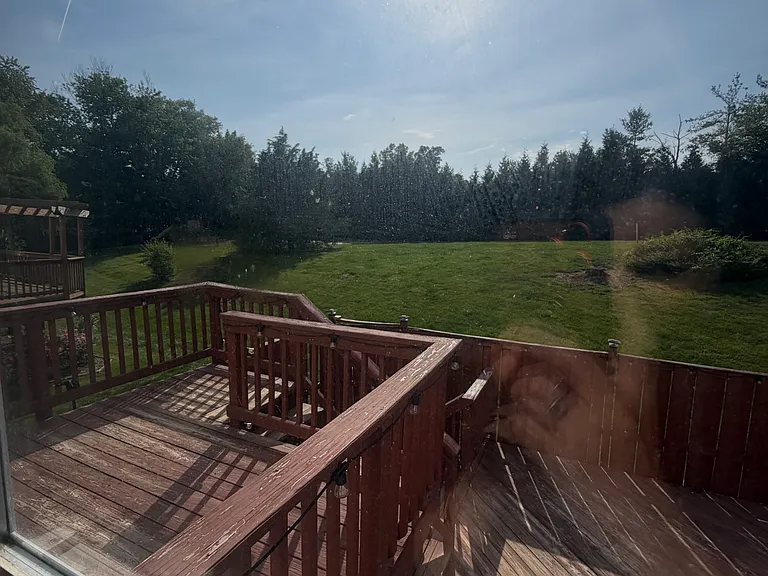 Deck and common outdoor space great for dogs
