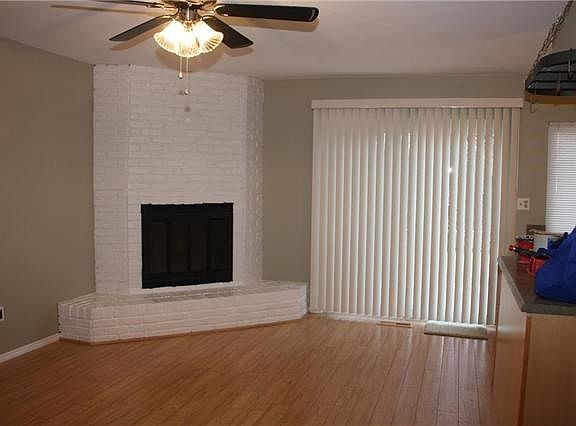 Woodburning fireplace