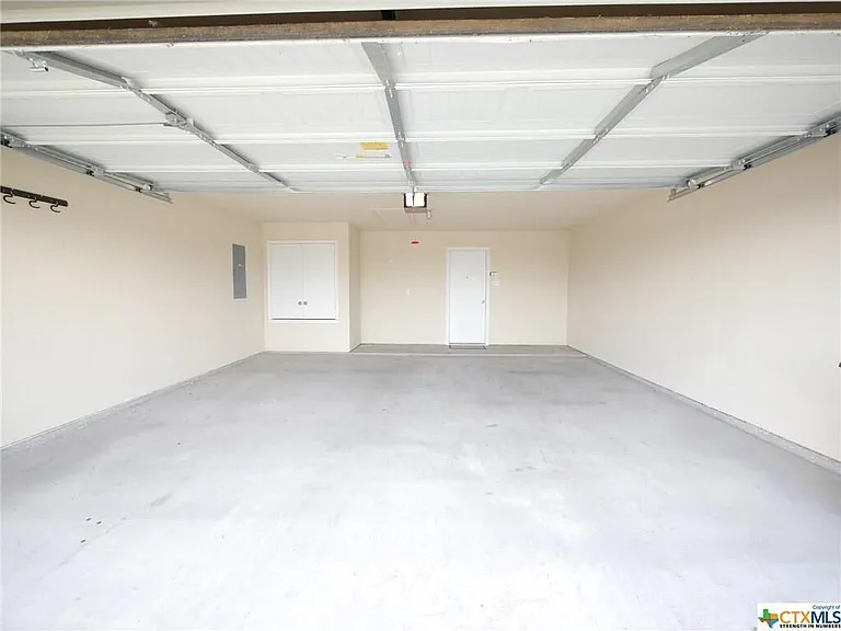 Oversized garage for storage.