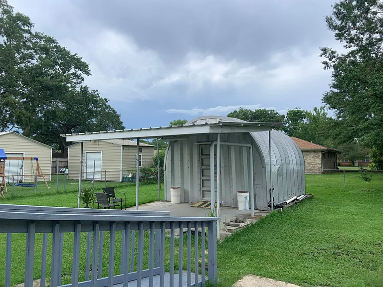 Backyard Shed & Covered Patio
