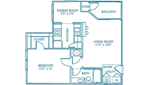 Floor plan Bartow Renovated