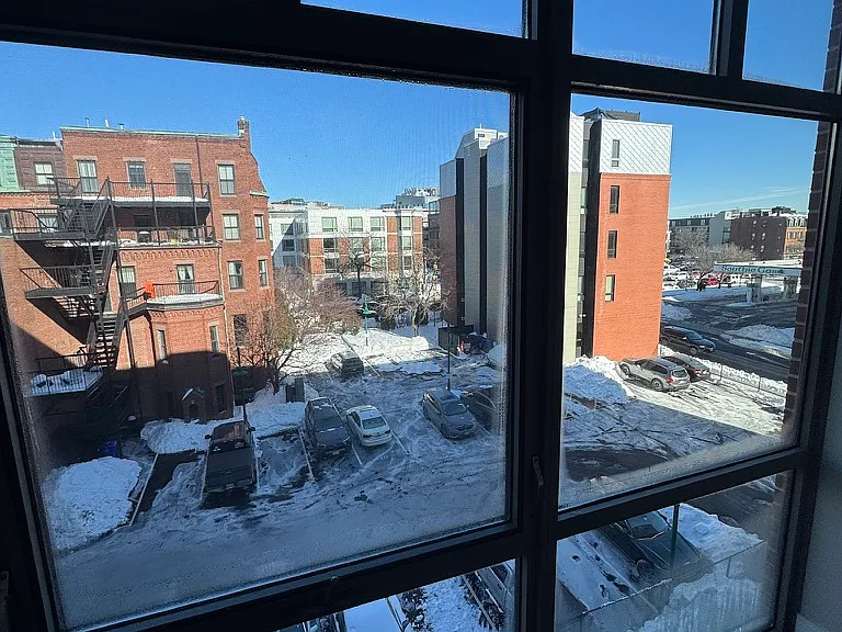 window view, in winter