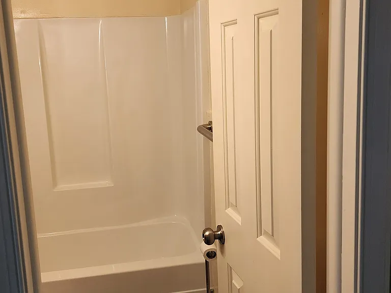 Bathroom entrance from hall.