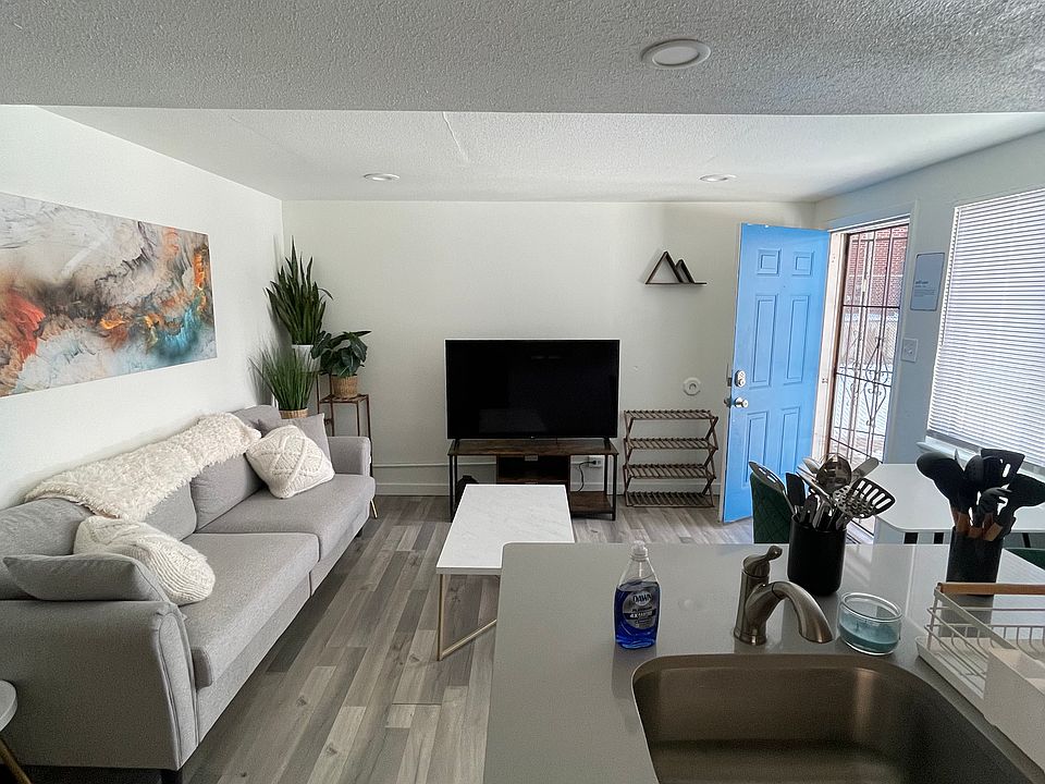 Living room/family room from kitchen.