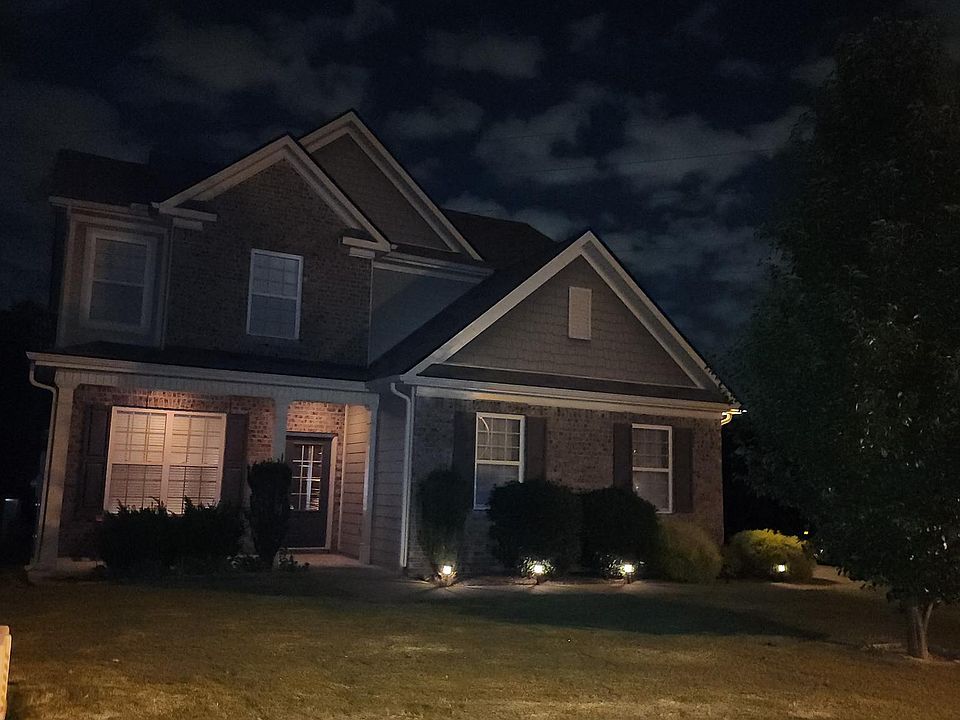 Night. Front of house view