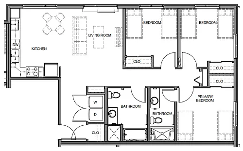 Floor plan 3 Bedroom