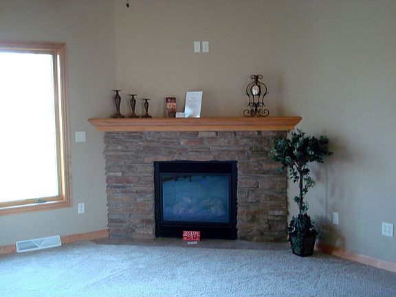 cultured stone gas log fireplace
