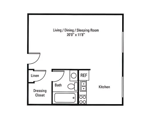 Floor plan Studio