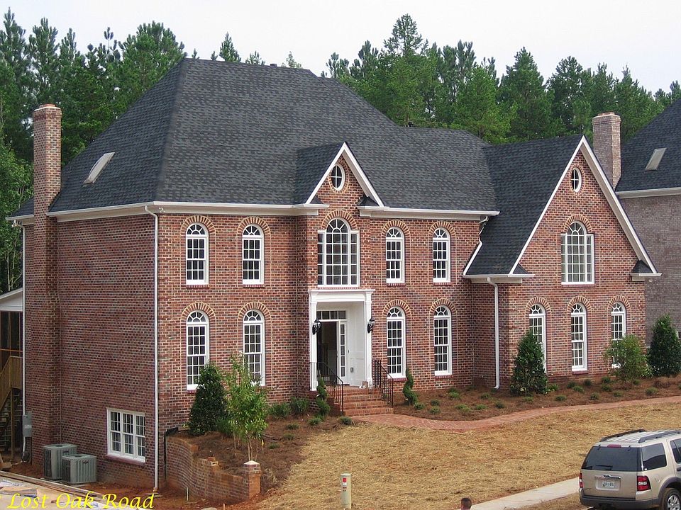 Exterior view with porach and basement