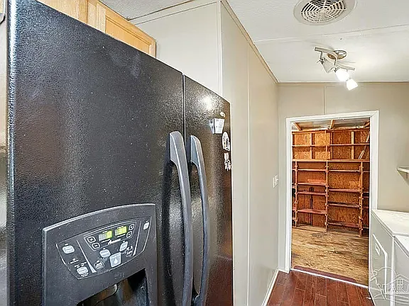 Hallway to storage room