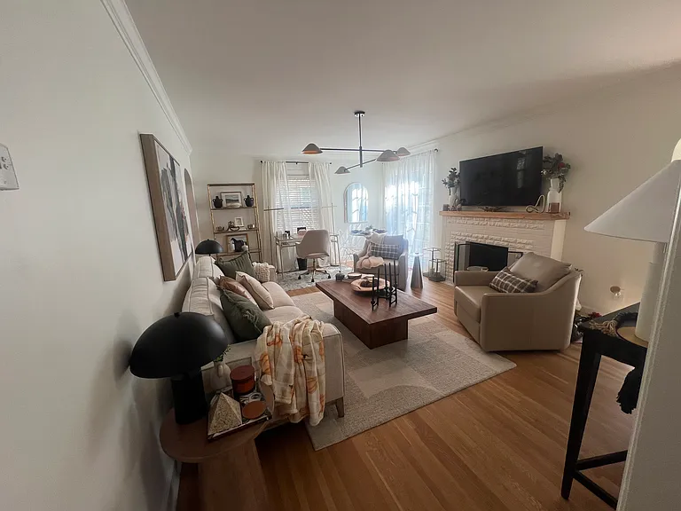 Newly refinished hardwood floors