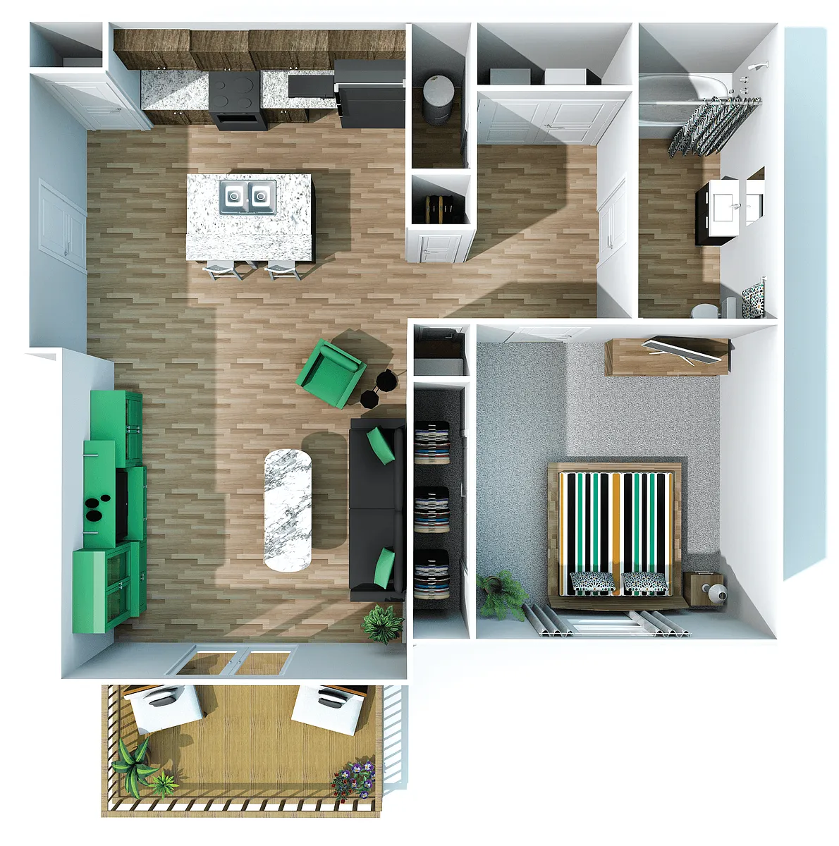 Floor plan The Crown ADA