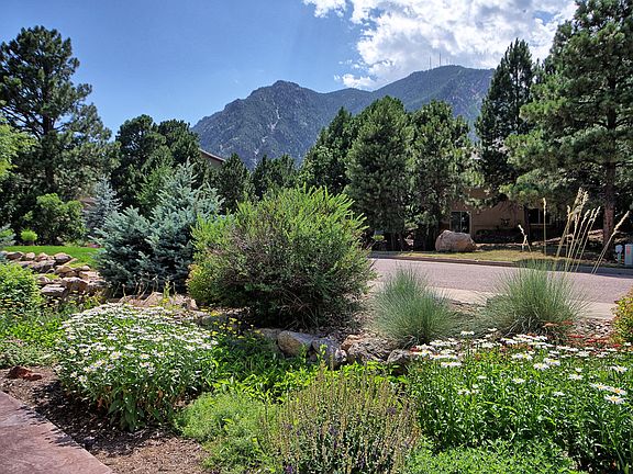 Front walk mountain view