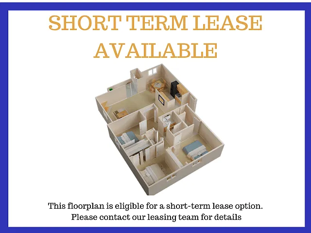 Floor plan Fairmont Renovated Short Term Lease